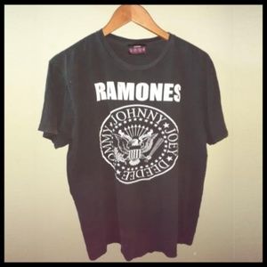 Ramones Presidential Seal Black Graphic T-Shirt